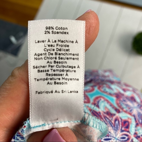 Talbots Summer star print skirt size 14p - Picture 8 of 8